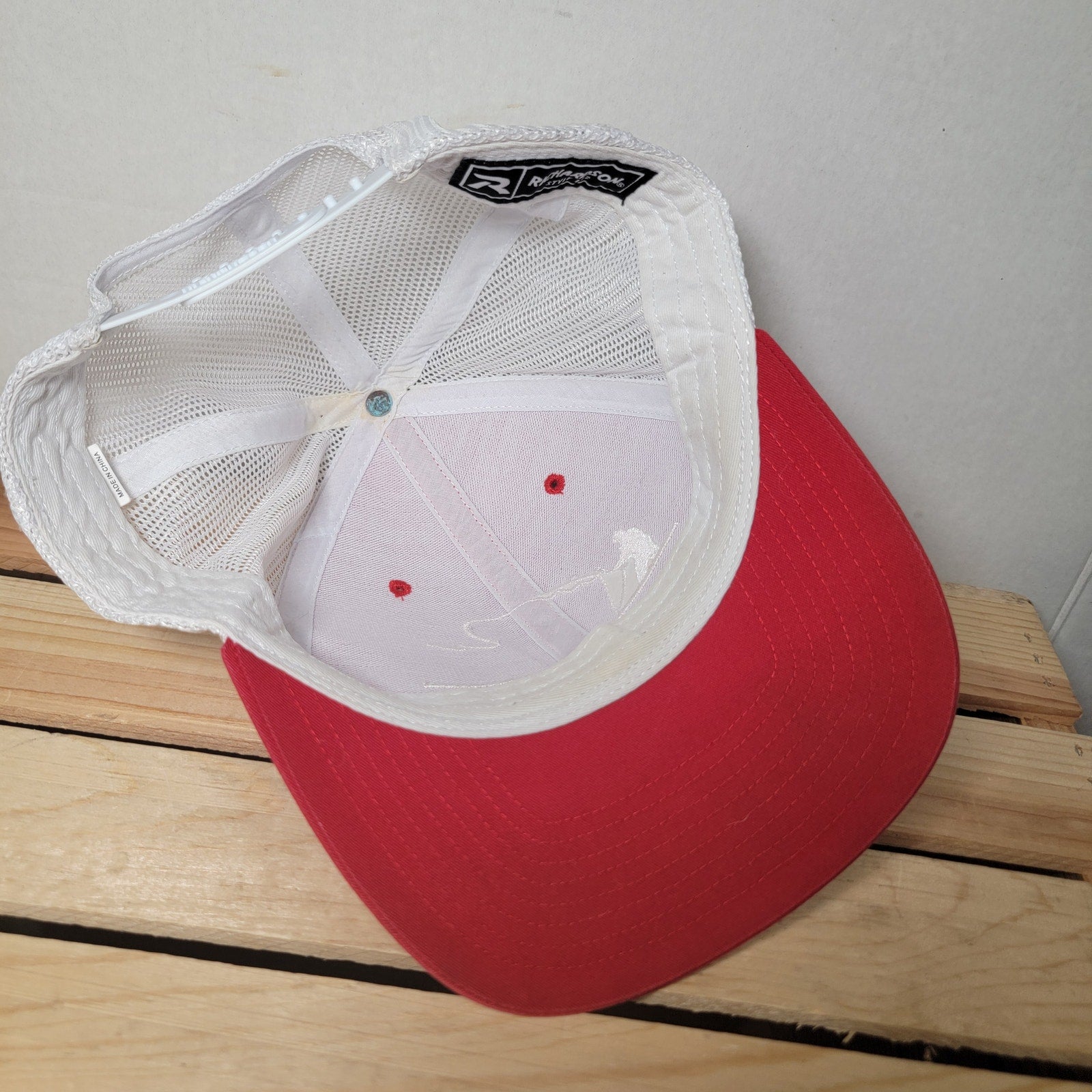Waterman's Red Snapback Trucker Hat