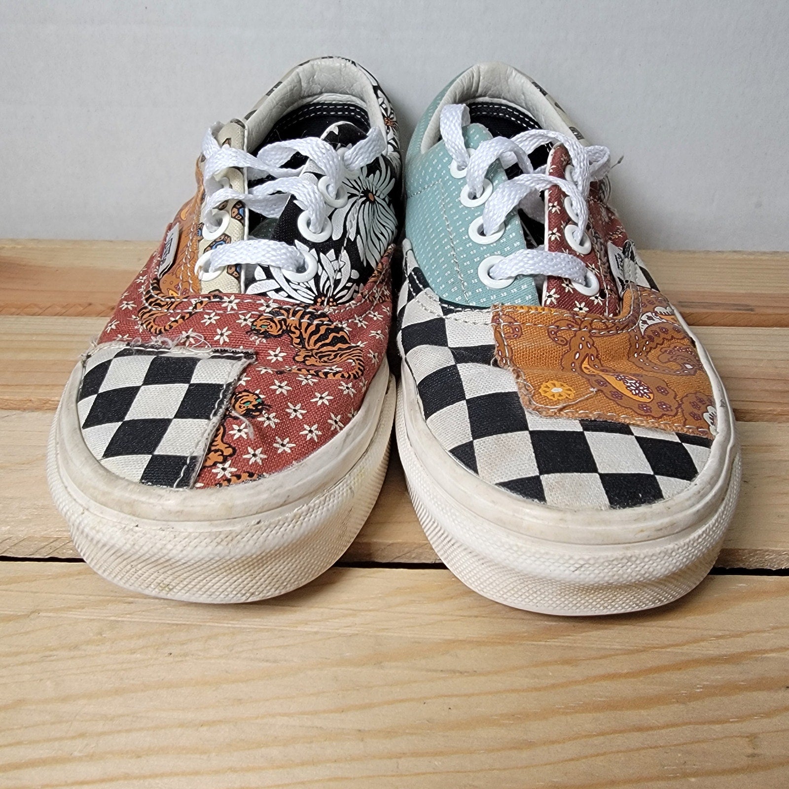 VANS Era Tiger Patchwork Skate Shoes - Size 3.5M / 5W
