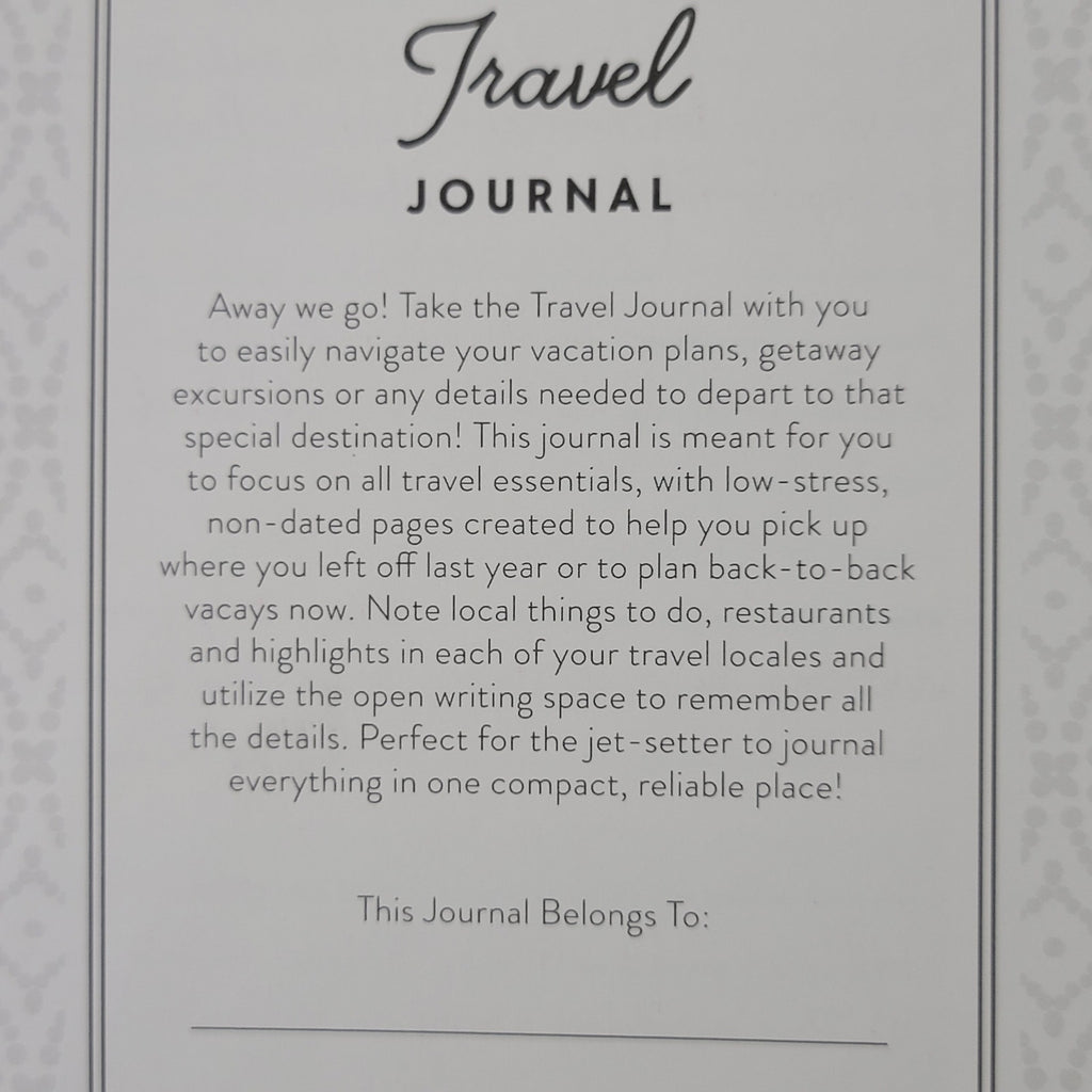 Blue Sky Teal The Travel Journal (cloth covered)- NWT
