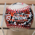 Franklin Soft Strike Red & Black Camo Chrome Indoor / Outdoor Baseball