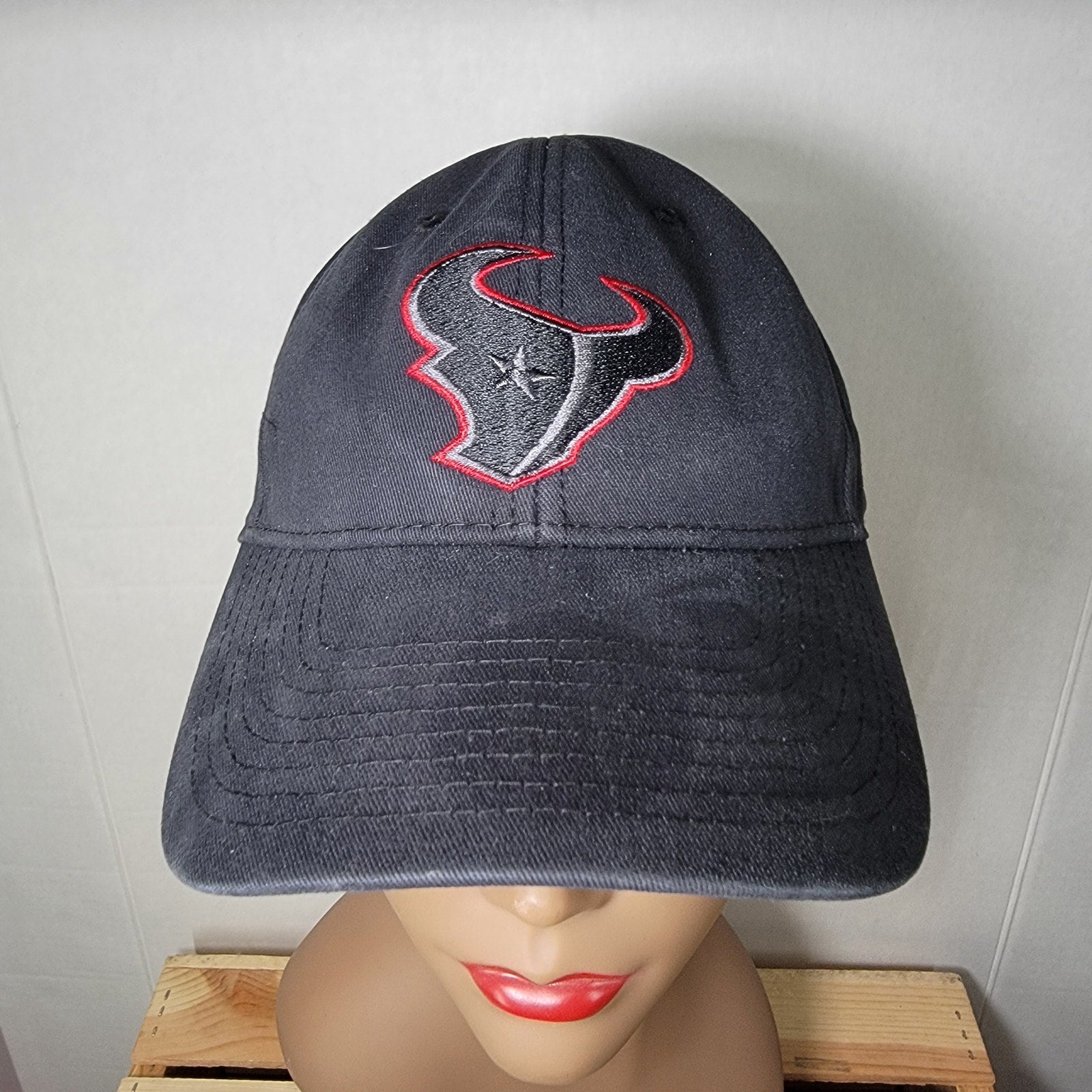 NFL Team Apparel Houston Texans Black Adjustable Ballcap