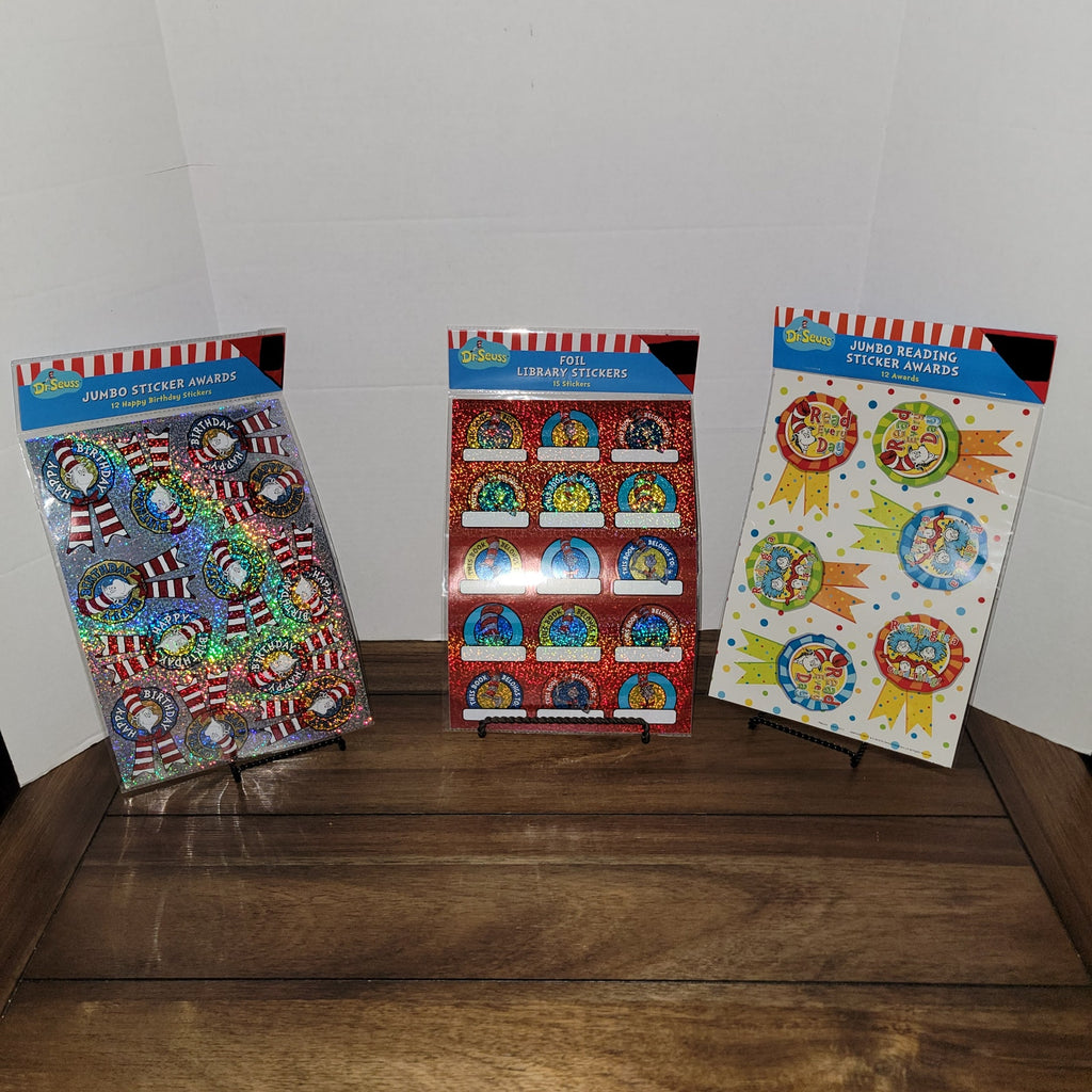 Set of 3 Dr. Seuss Stickers Sets NEW / SEALED