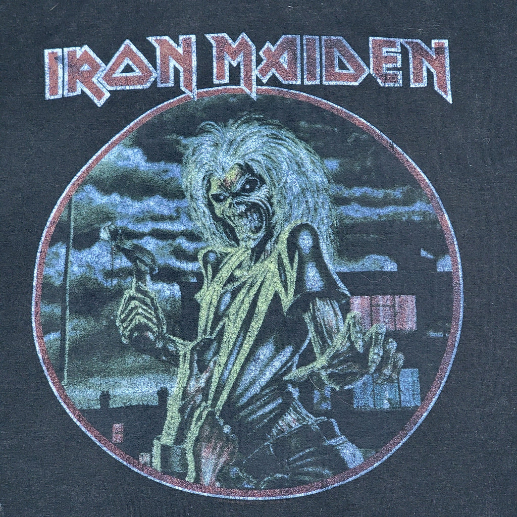 Iron Maiden Short Sleeve Pullover Black Hoodie - Size Small