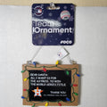 MLB Houston Astros Christmas Ornament Chalkboard Sign Dear Santa - NWT