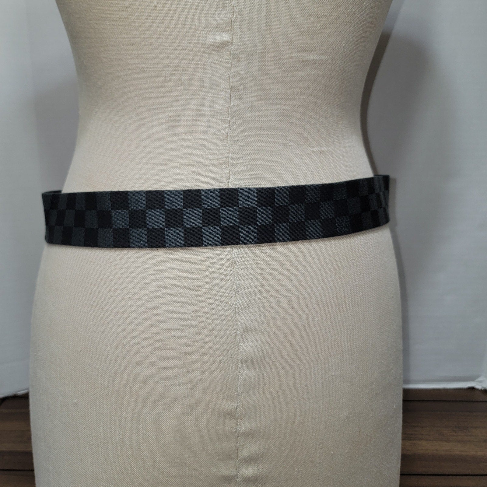 VANS Black & Grey Checkered Belt 44"