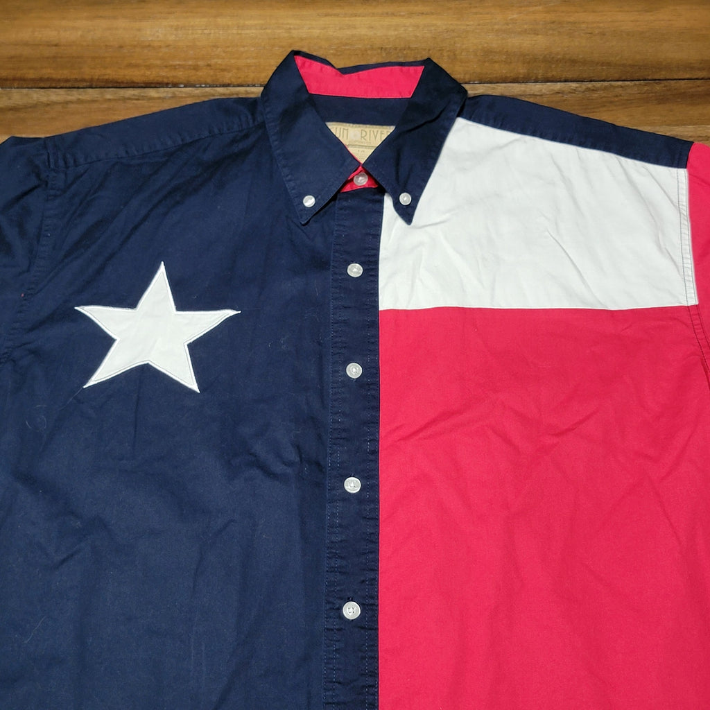 Sun River LS Texas Flag Western Button Up Shirt - Size Large*