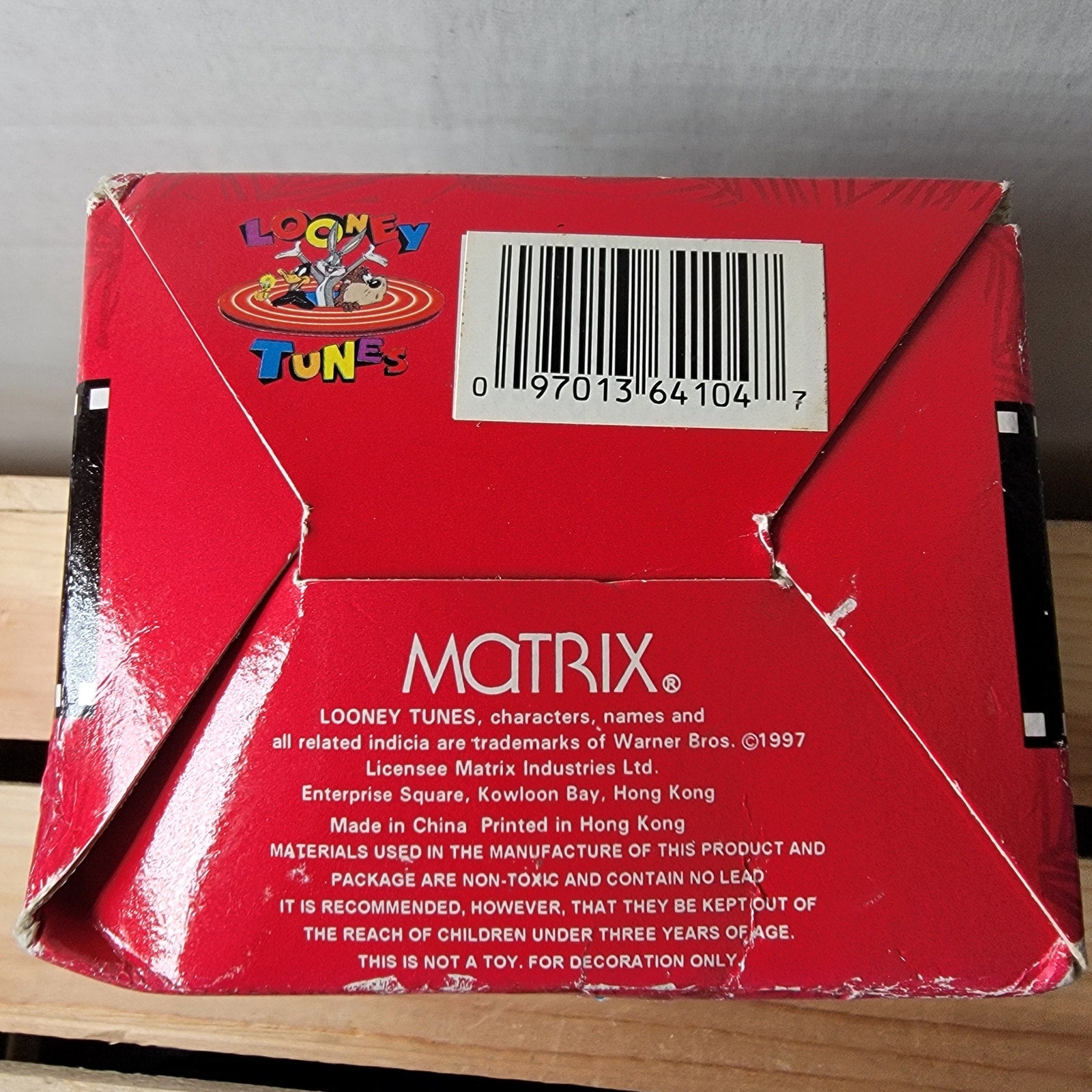 VINTAGE 1997 Looney Tunes Marvin The Martian Carousel Horse Ornament w/ Box