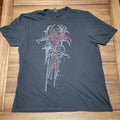 Cybersigilism Graphic Black Unisex Tee - Size Large