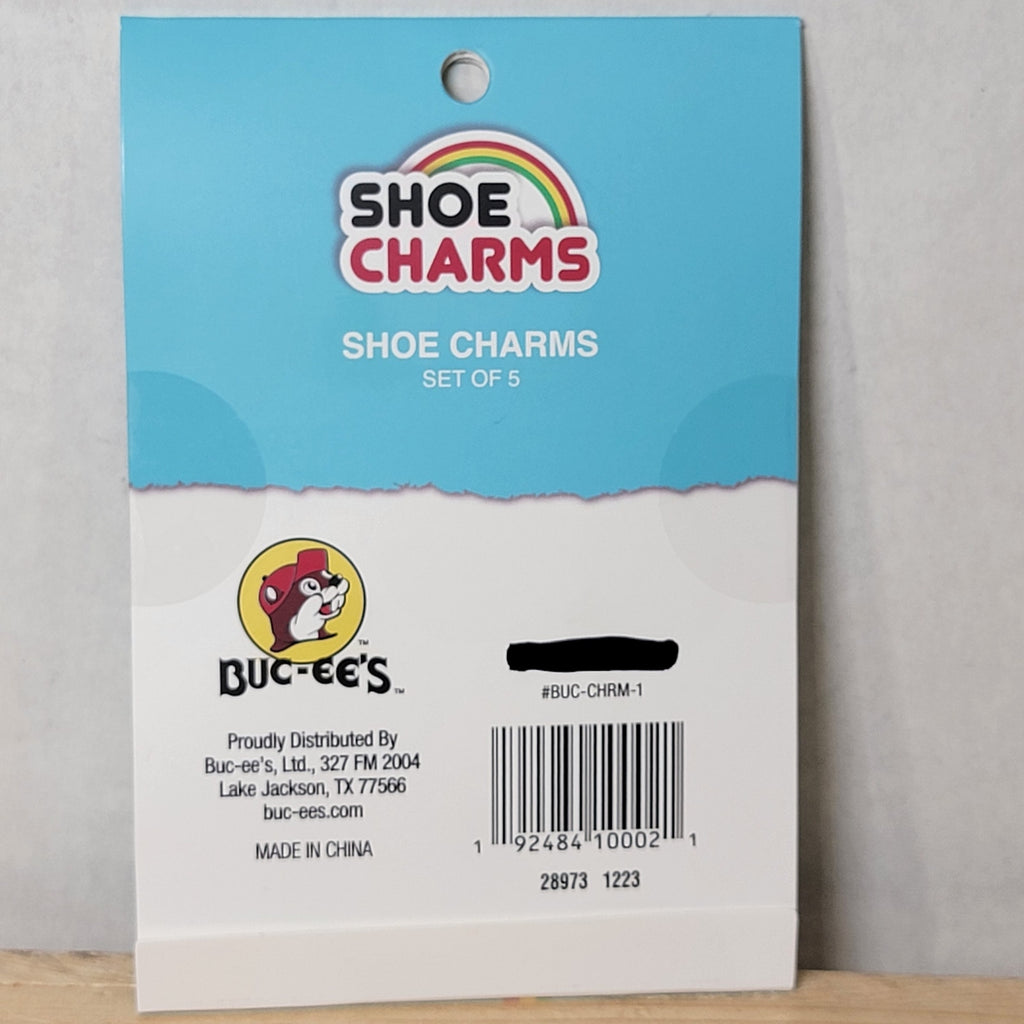 Buc-ee's Set of 5 Shoe Charms Beavers NEW
