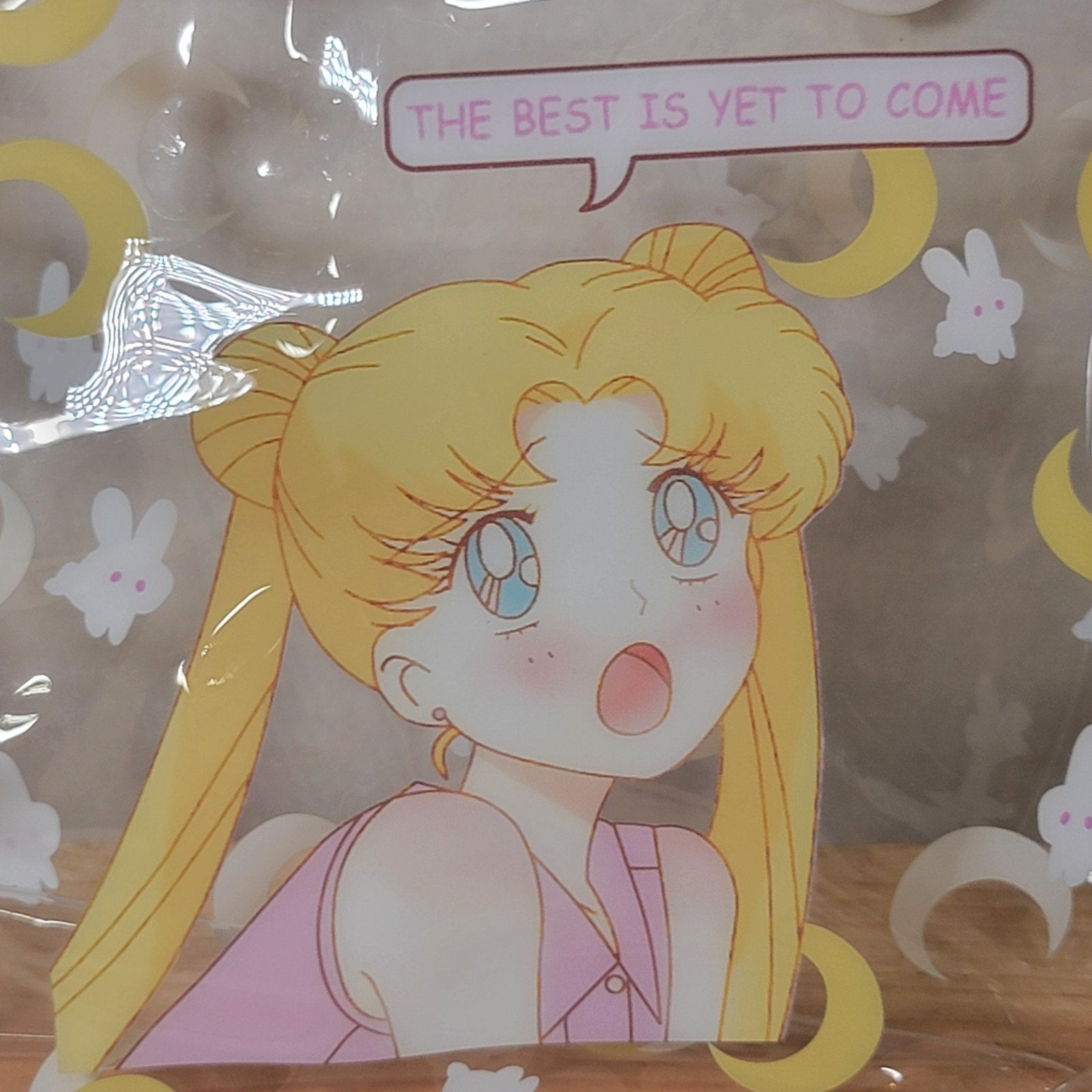 Sailor Moon Vinyl Bag "The Best Is Yet To Come" - NWOT