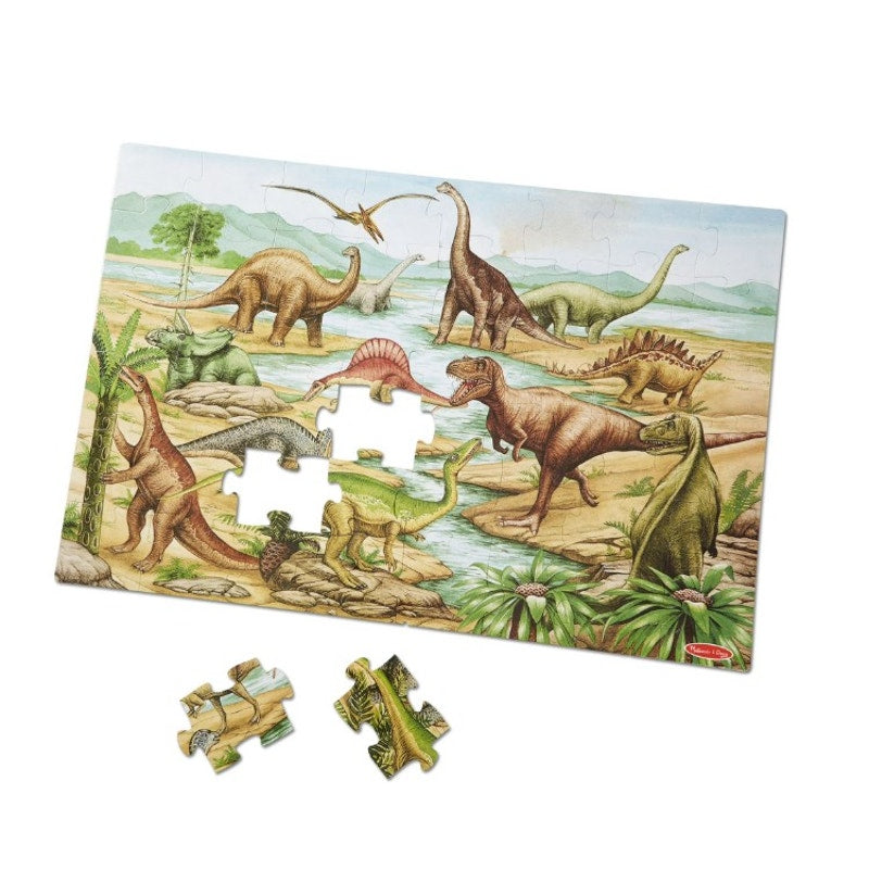 Melissa & Doug Prehistoric World Dinosaurs 48 Piece Floor Puzzle