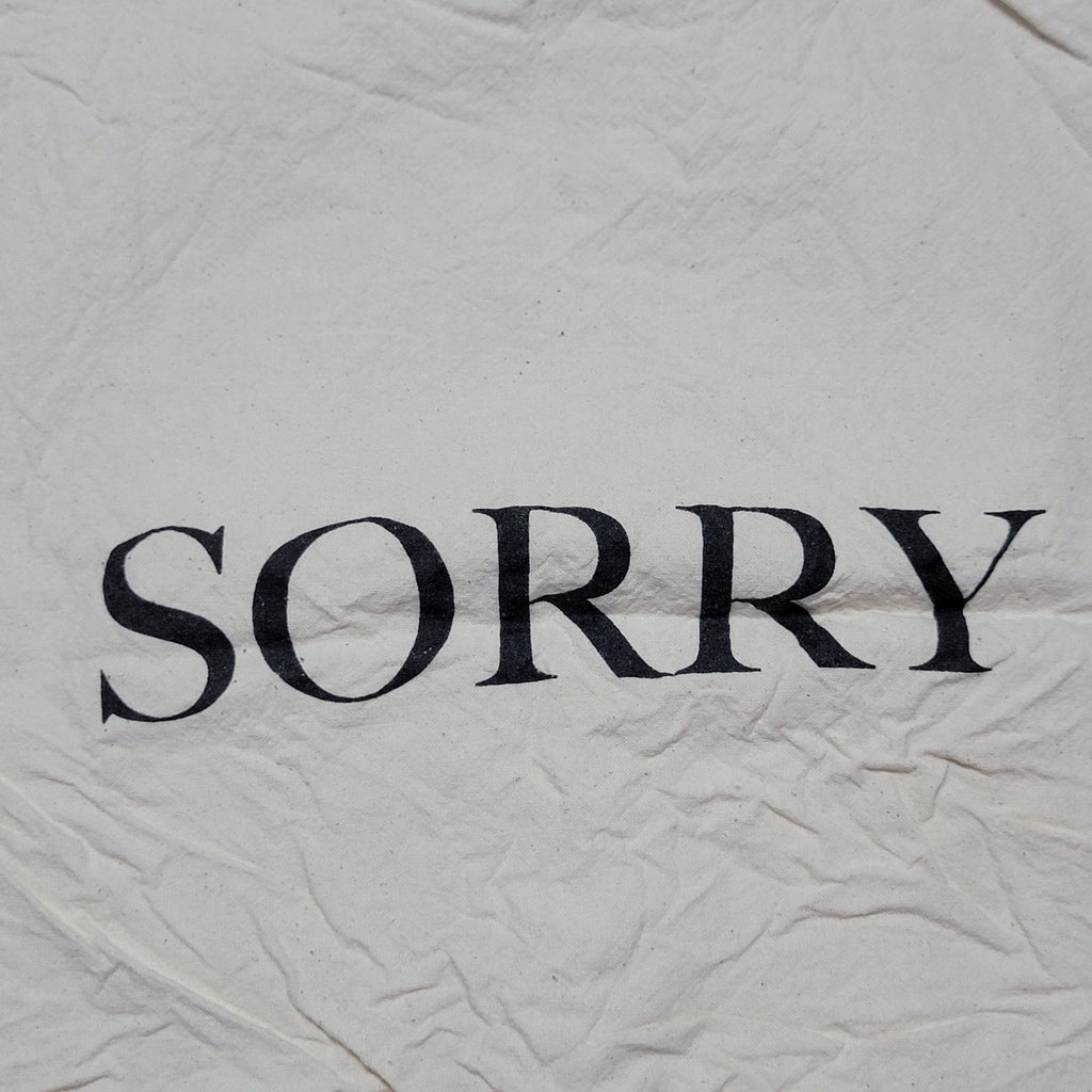 Justin Bieber Thin Canvas Tote "Sorry"