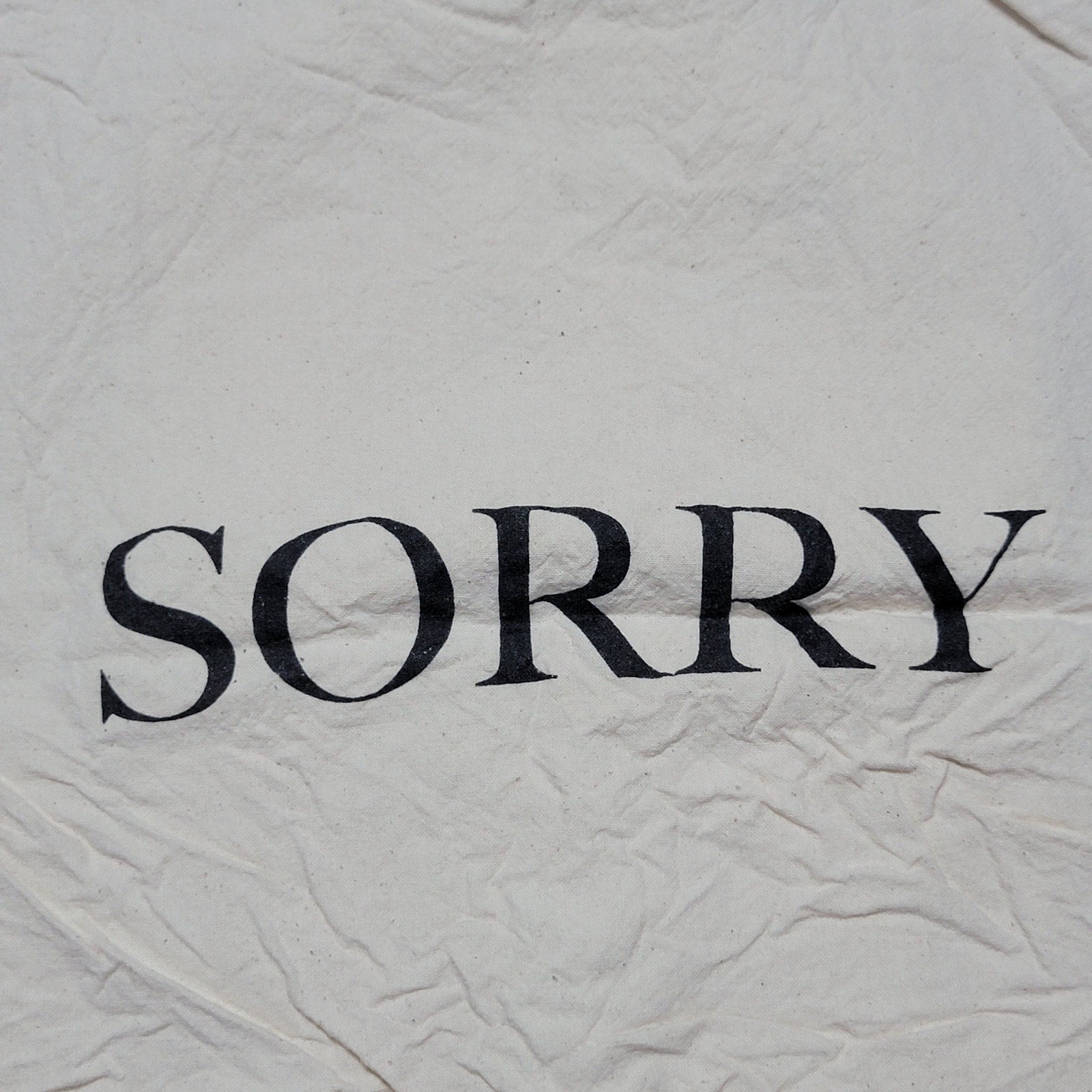 Justin Bieber Thin Canvas Tote "Sorry"