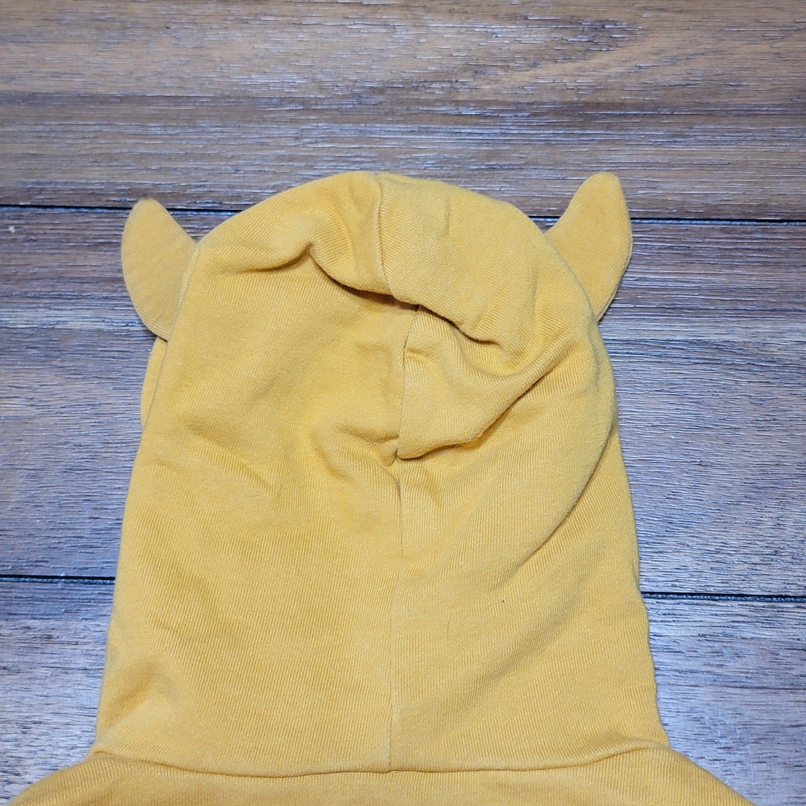 Baby Gap LS Yellow Monster Horned Hoodie - Size 2 Years (24M)
