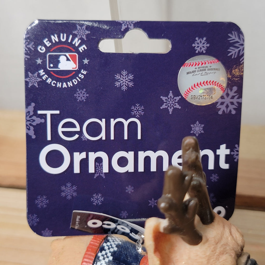 MLB Houston Astros Christmas Ornament Sweater Wearing French Bulldog - NWT