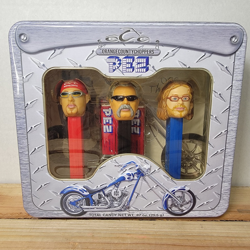 VINTAGE RETIRED Orange County Choppers PEZ Collector's Tin Set (2006) - NRFB
