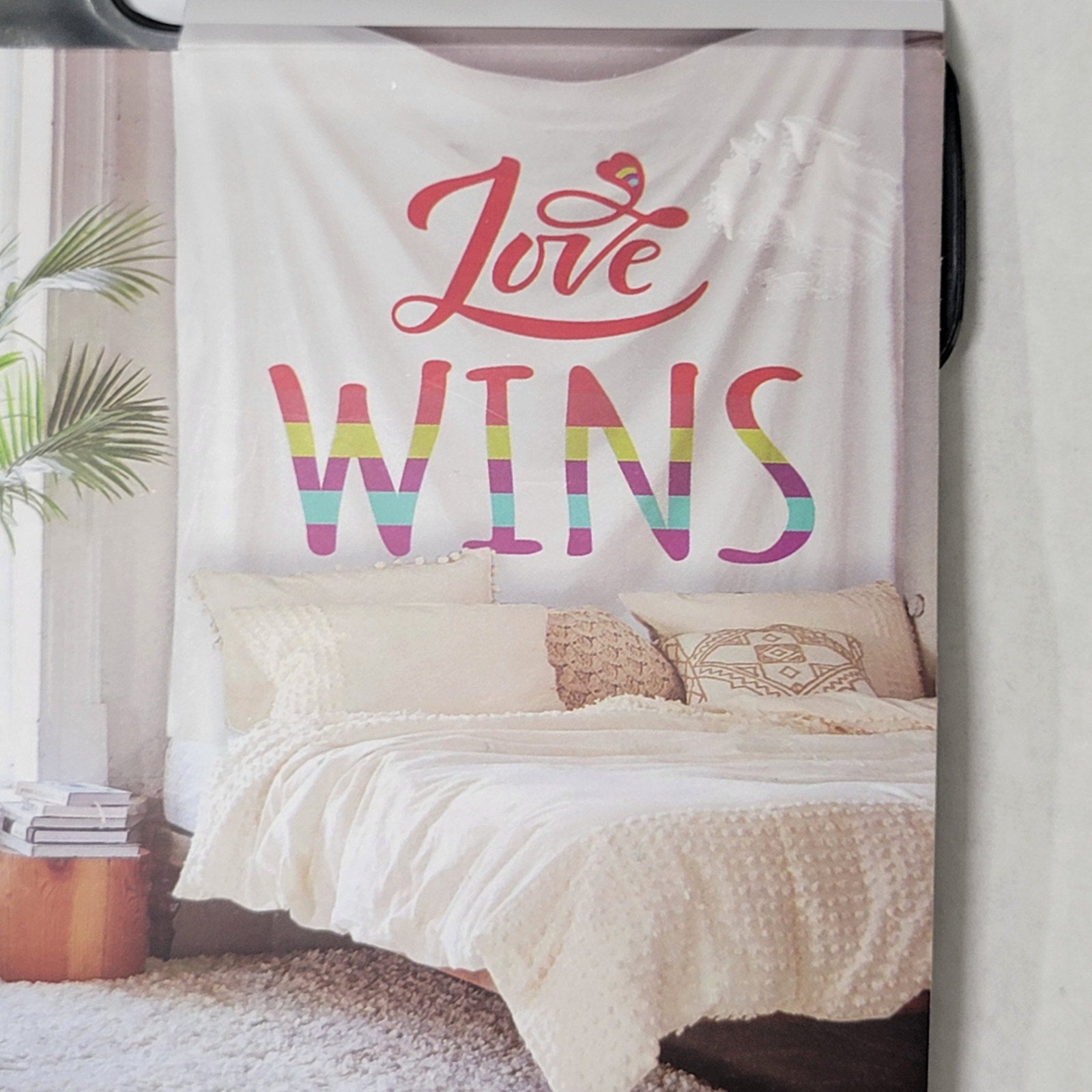 Room 2 Room Wall Tapestry "Love Wins" 50" x 60" - NWT
