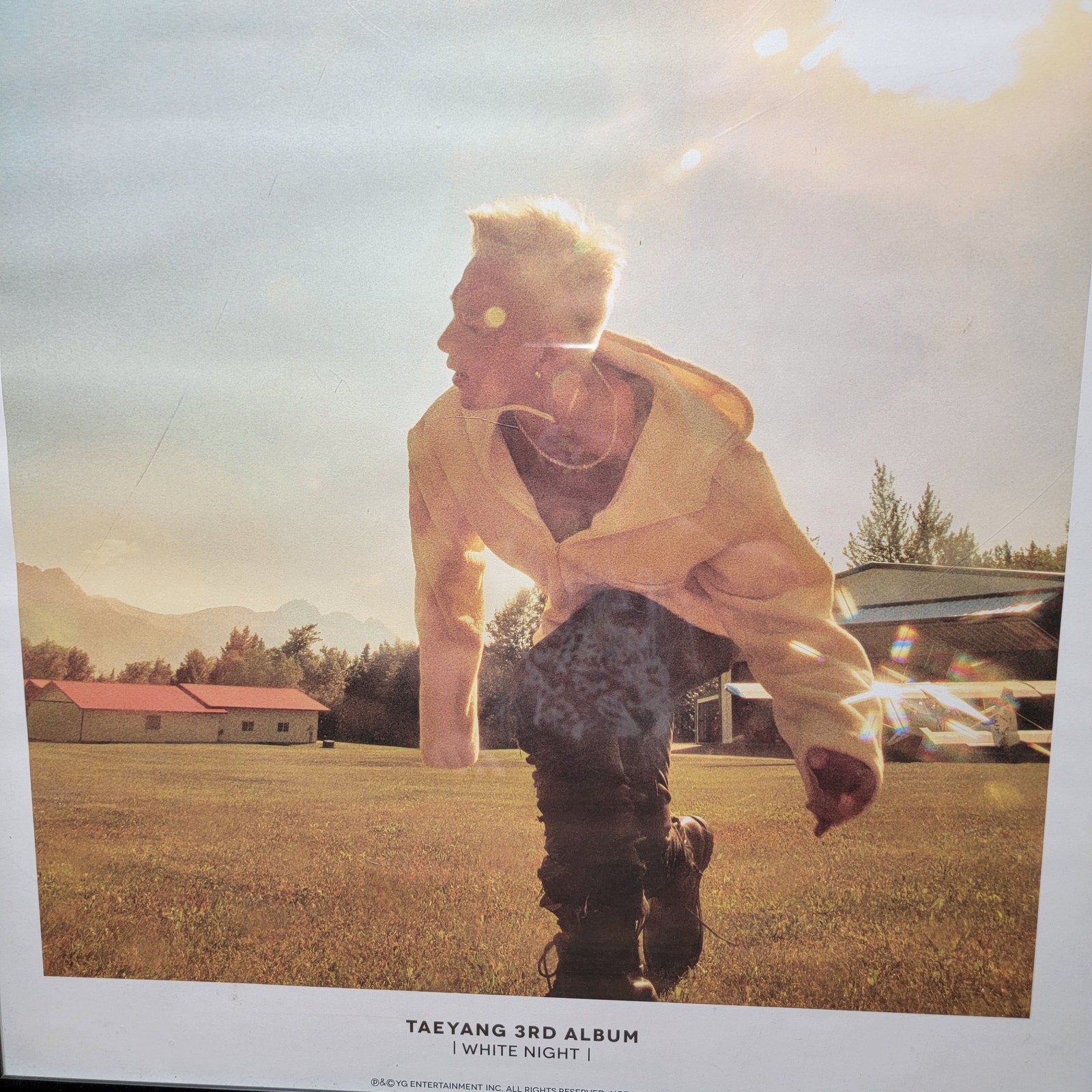 Taeyang Framed Picture "3rd Album White Night" - 21" x 29"