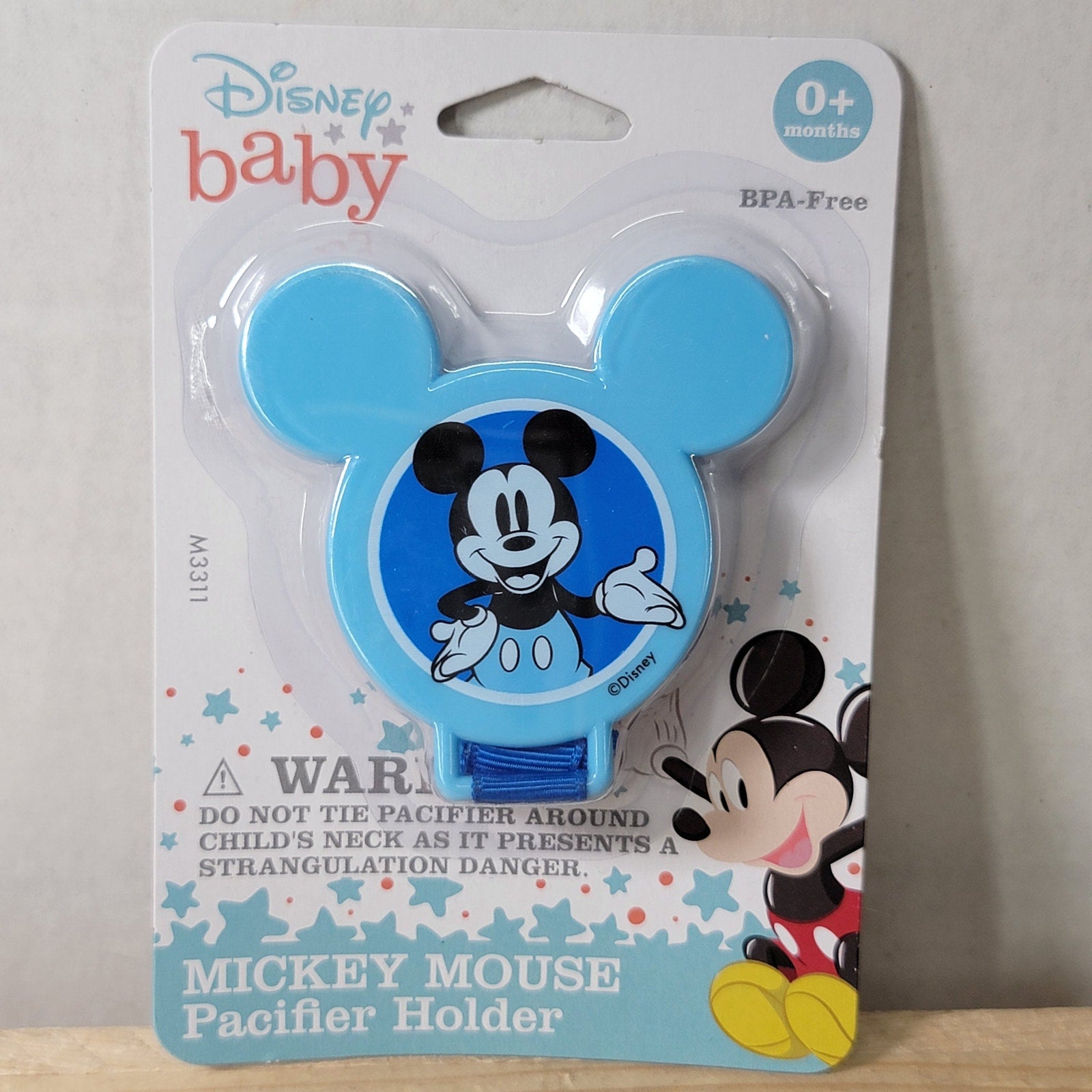 Disney Baby Mickey Mouse Pacifier Holder - NEW / SEALED