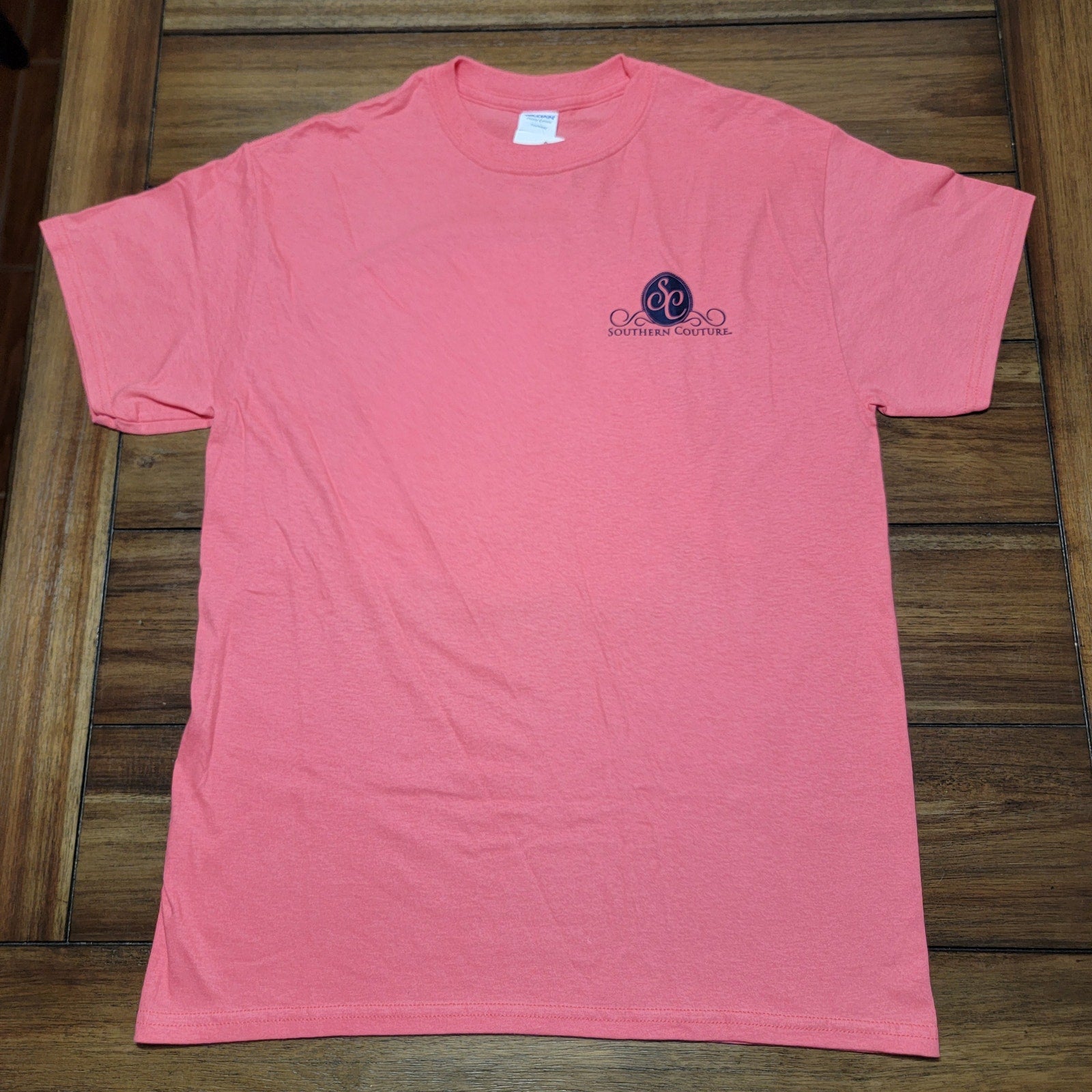 Southern Couture Coral Tee Cow "Be Your Own Kind Of Beautiful" -Size Medium NWT