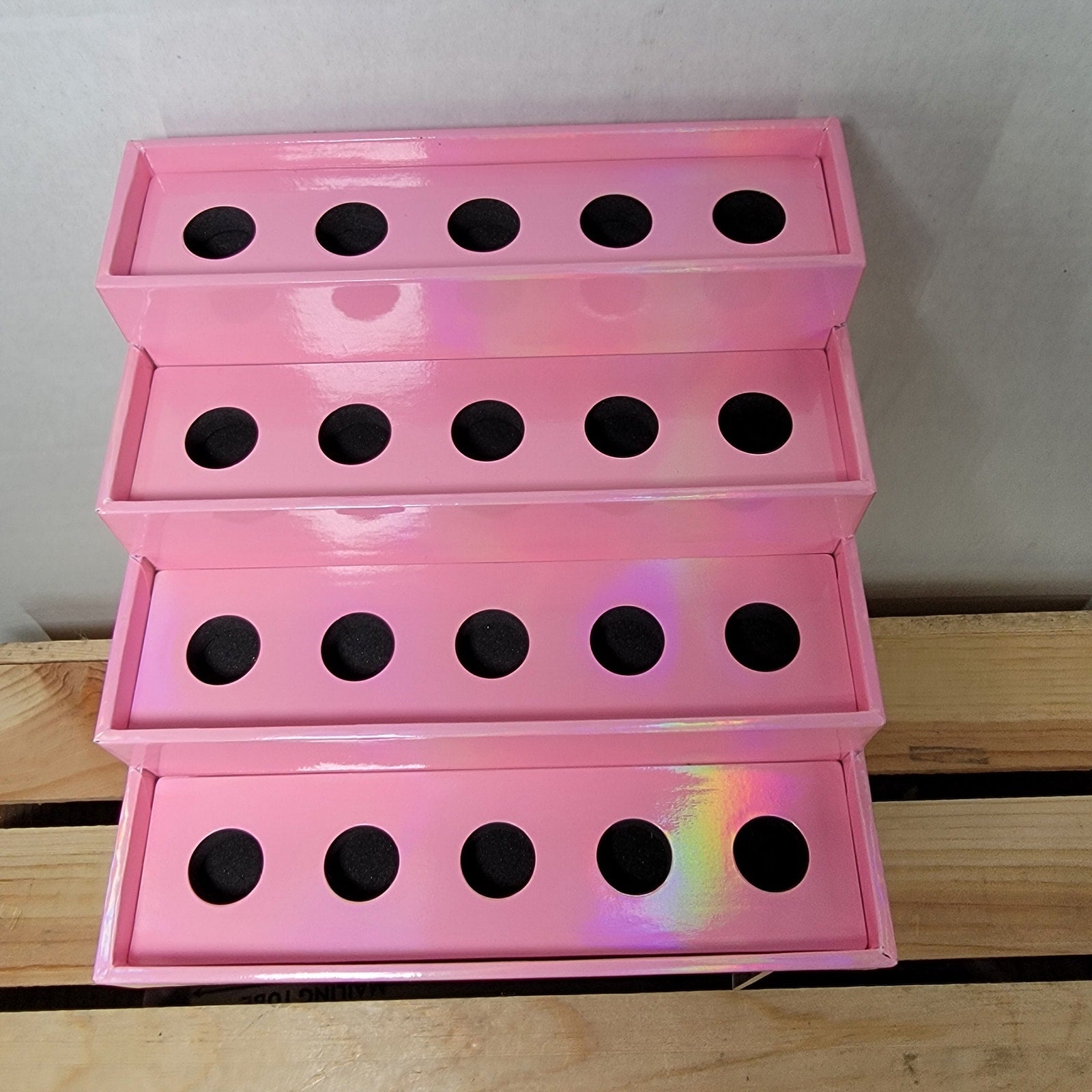 Jeffree Star Cosmetics Pink Shimmer Makeup Display Holder: Supreme Gloss - NWOT