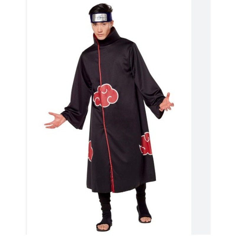 Naruto Shippuden Akatsuki Character Cosplay Cloak w/ Zipper Closure - Size XL