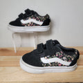 VANS Ward V Toddler Fall Floral Black Shoes - Size Toddler 6
