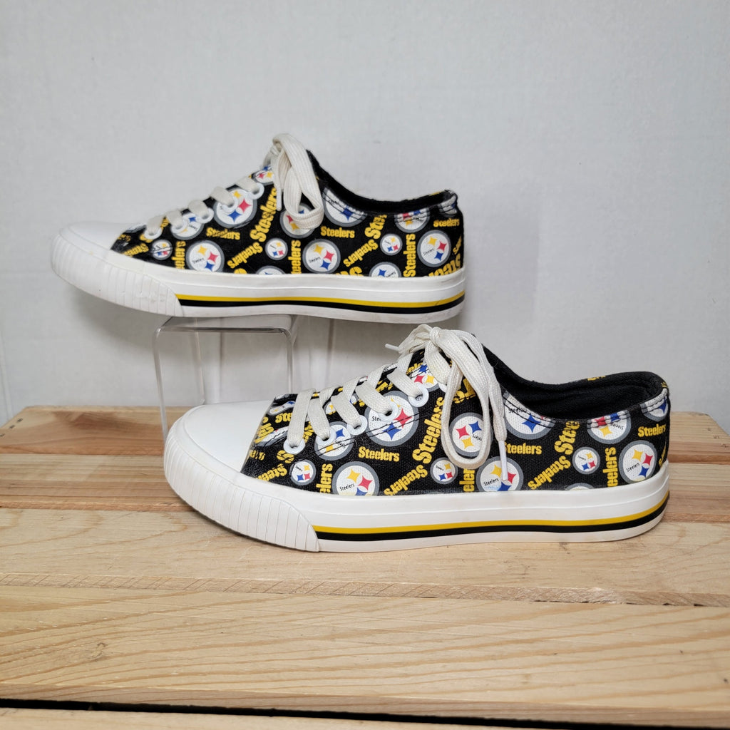Foco Pittsburg Steelers Low Top Skater Shoes - Size Women's 6
