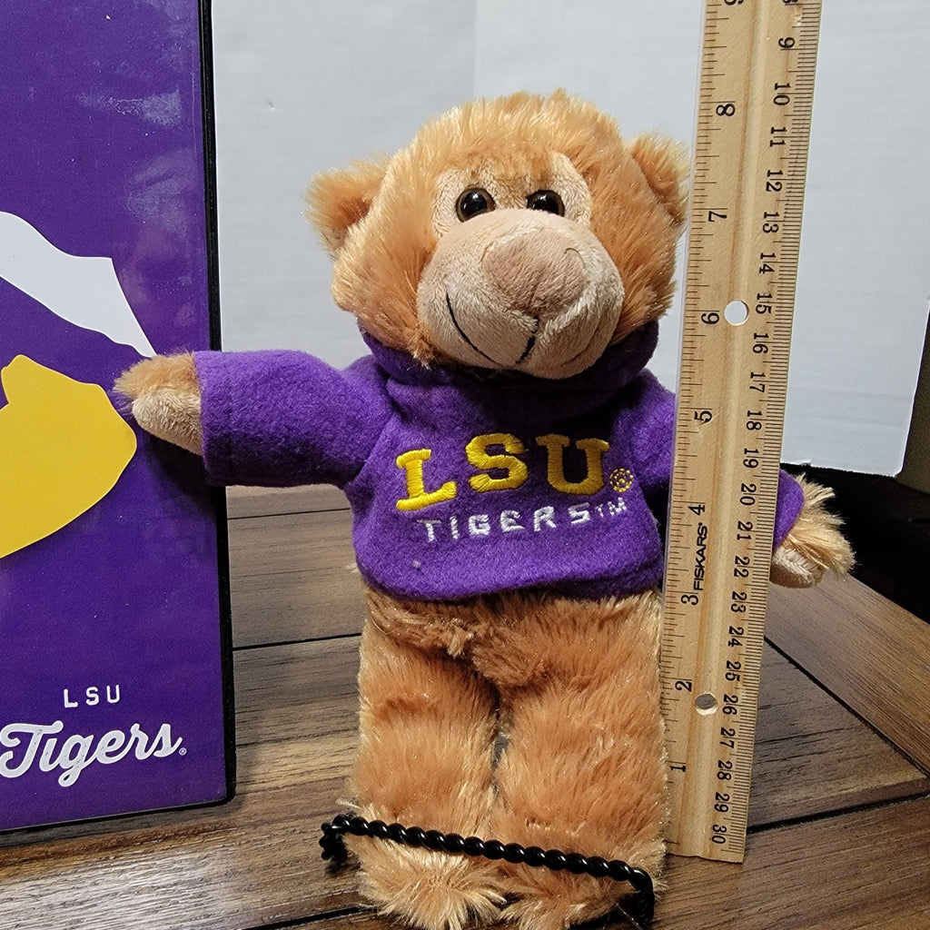 4Pc LSU Tigers Fan Pack: Binder, Plush, Tumbler & Tall Koozie