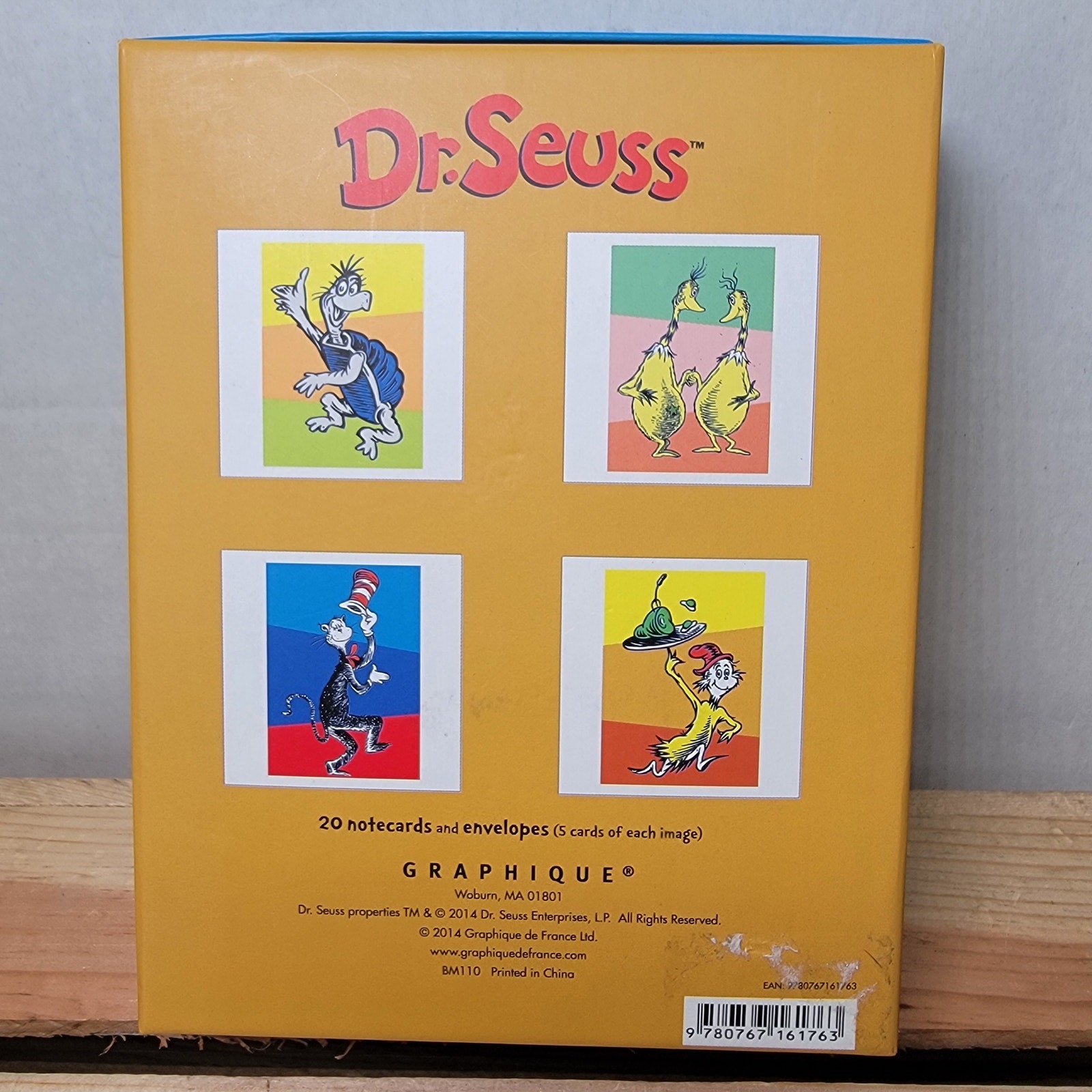 Dr. Seuss A Box Of Nifty Notecards: 4 Designs and Envelopes - NEW