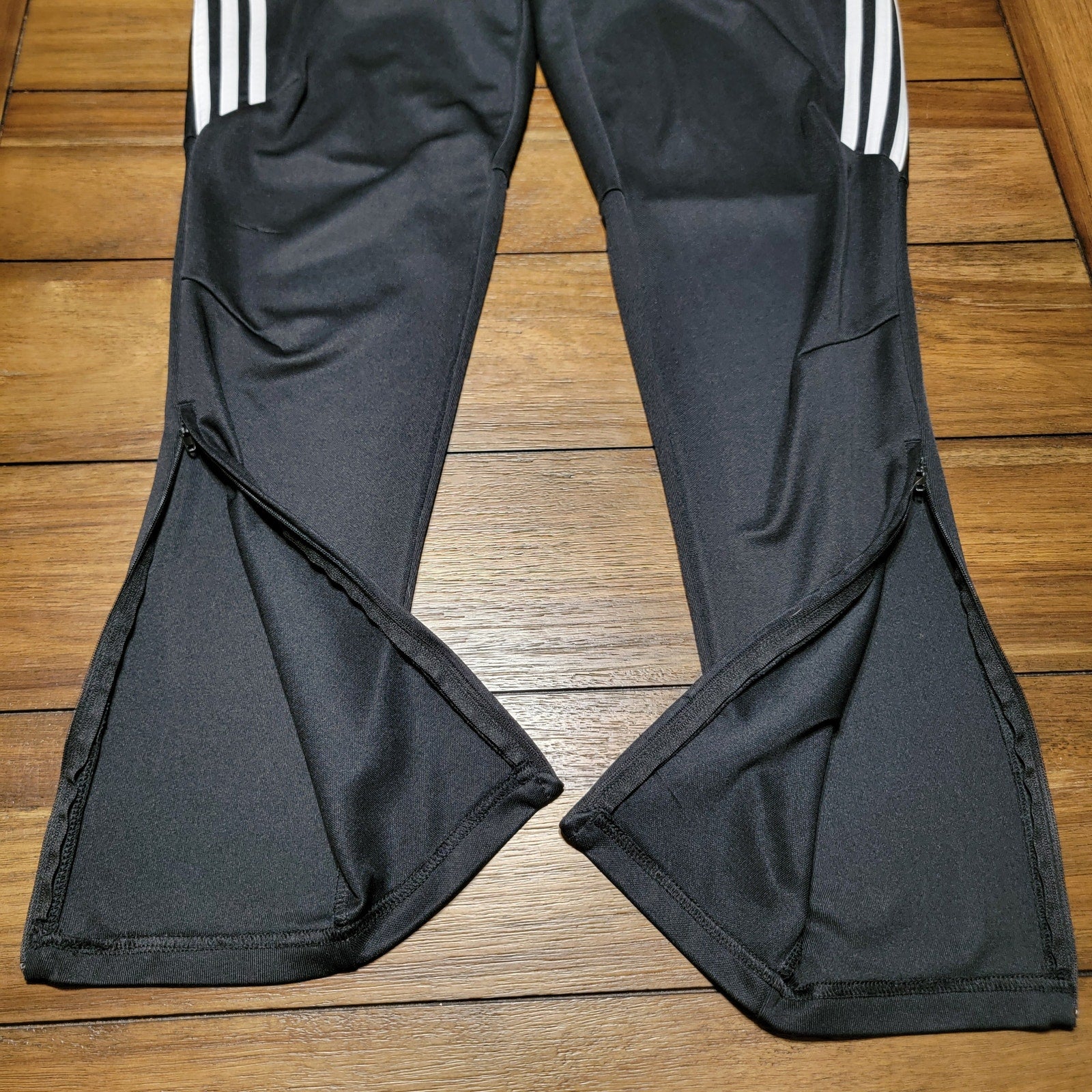 Adidas Classic Stripe B&W Climacool Athletic Pants - Size Medium
