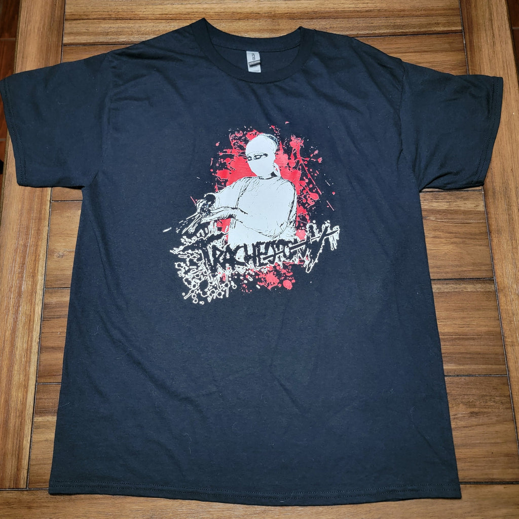 Tracheotomy Black Unisex Tee "Compulsory Bloodshed" - Size Large