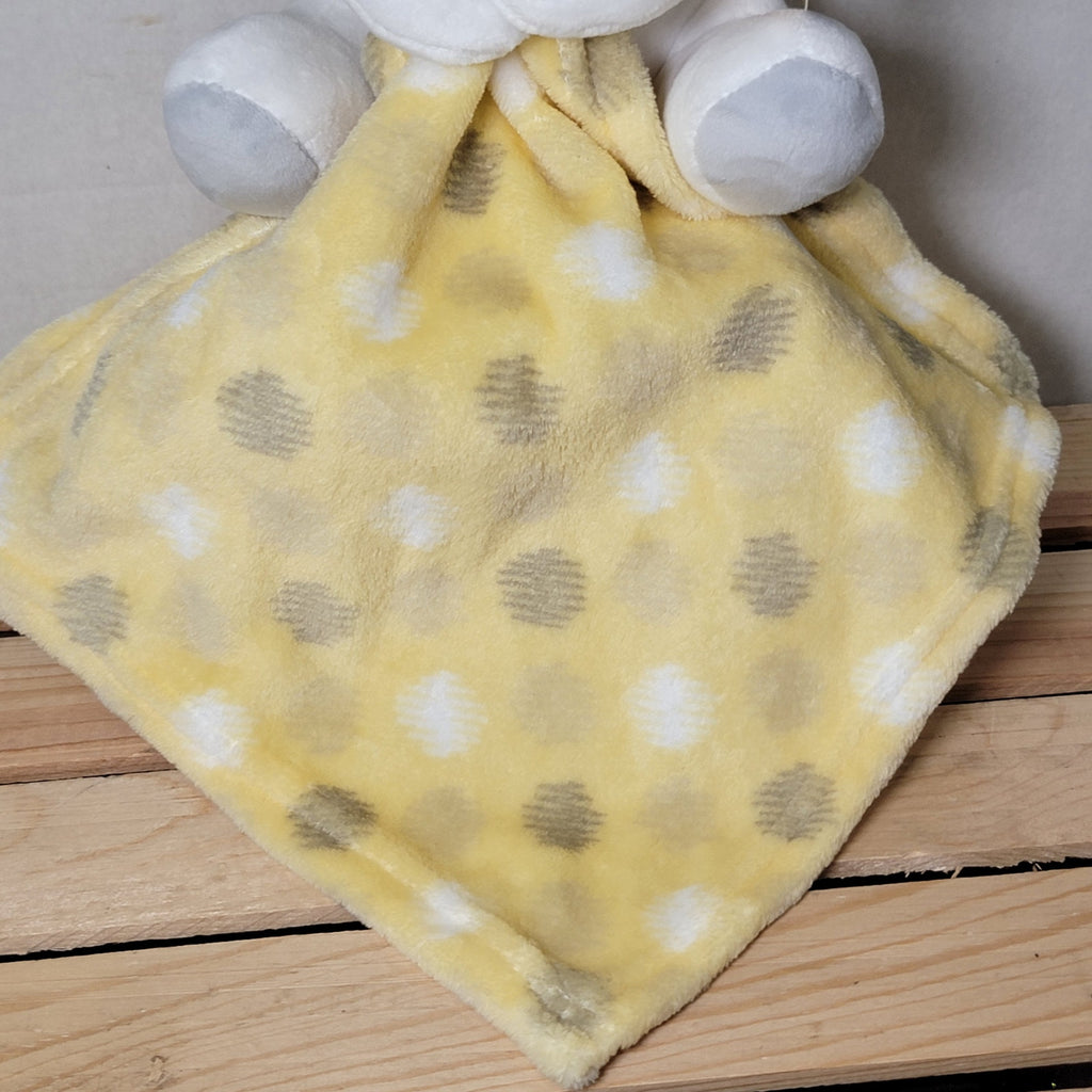 Little Beginnings White Puppy Plush & Yellow Dot Lovey - NWT