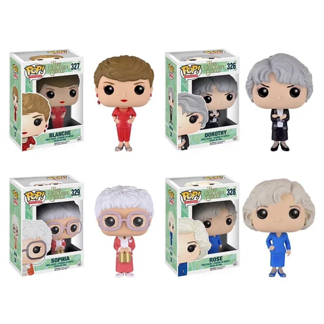 Set of 4 POP! Television The Golden Girls - NEW