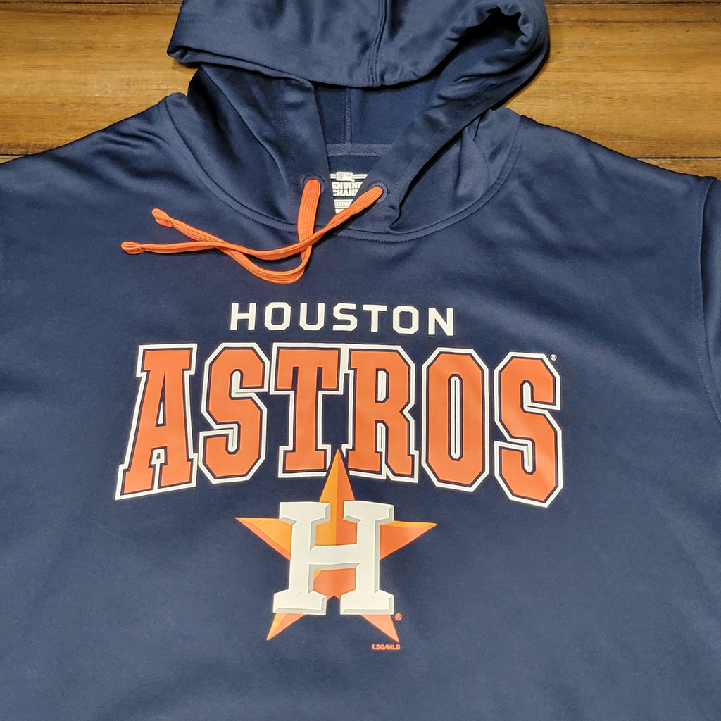 MLB Blue Houston Astros Mens Pullover Hoodie - Size 2XL