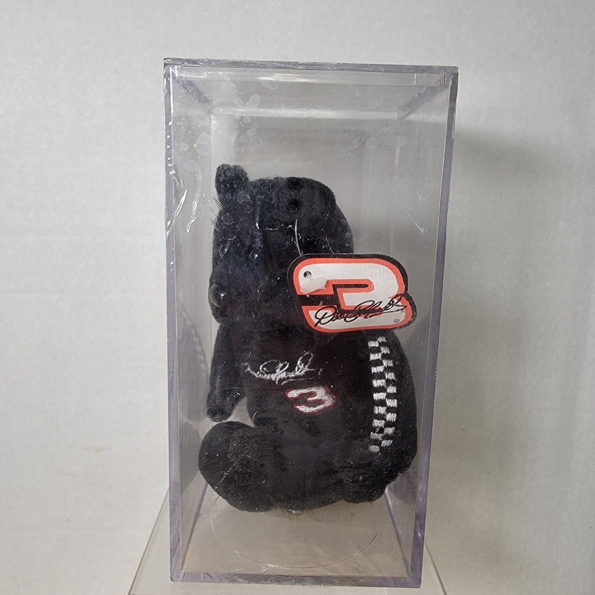 VTG Gold N Bears Plush Dale Earnhardt Sr #3 Bear in Display Case - NEW / SEALED