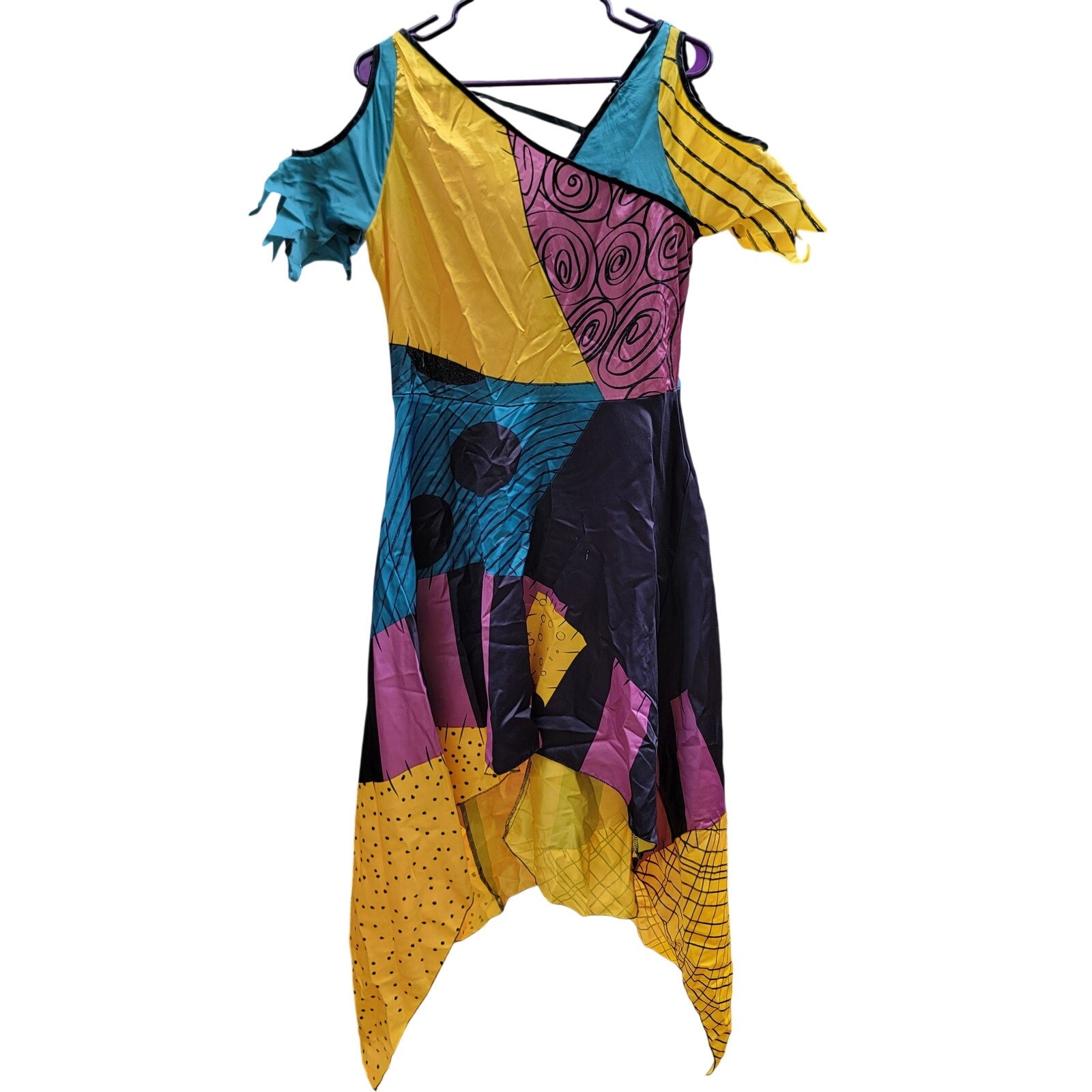 Disney's Nightmare Before Christmas Girls Sally Dress - Size Large (12-14)