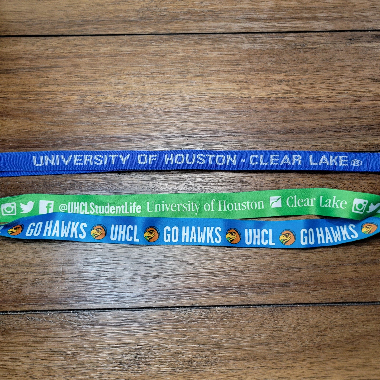 Set of 2 UHCL Lanyards (1 Embroidered)
