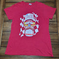 "Raise Hell Praise Dale" Red Tee Merica Beer Can - Size Large
