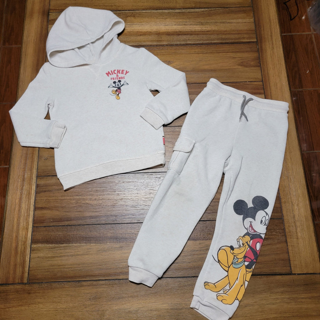 2 Pc Toddler Disney Mickey & Friends Hoodie & Sweatpants Jogger Set - Size 5T