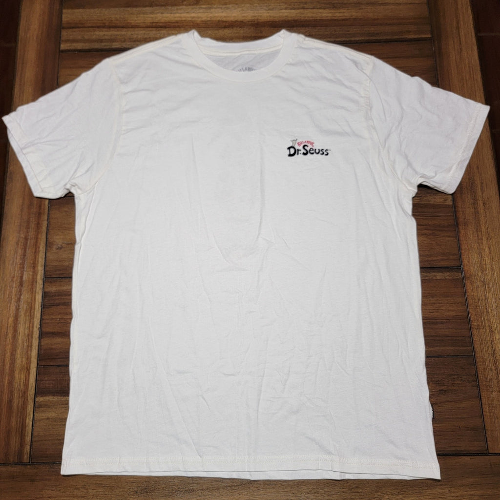 Billabong x Dr. Seuss Unisex White Tee The Grinch Summer Shirt - Size XL