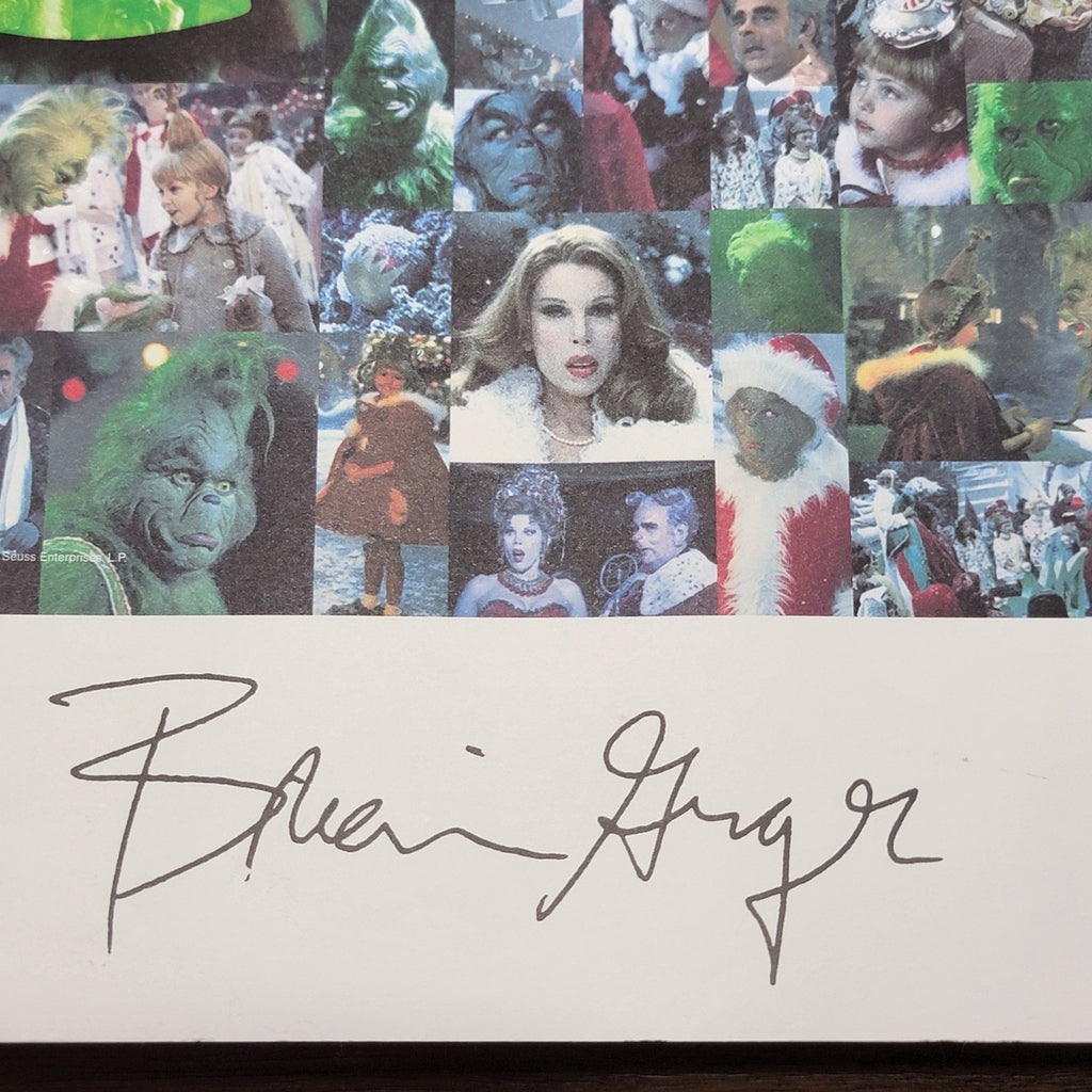 VTG The Grinch Movie Poster w/ Ron Howard & Brian Grazer Autograph (preprint)