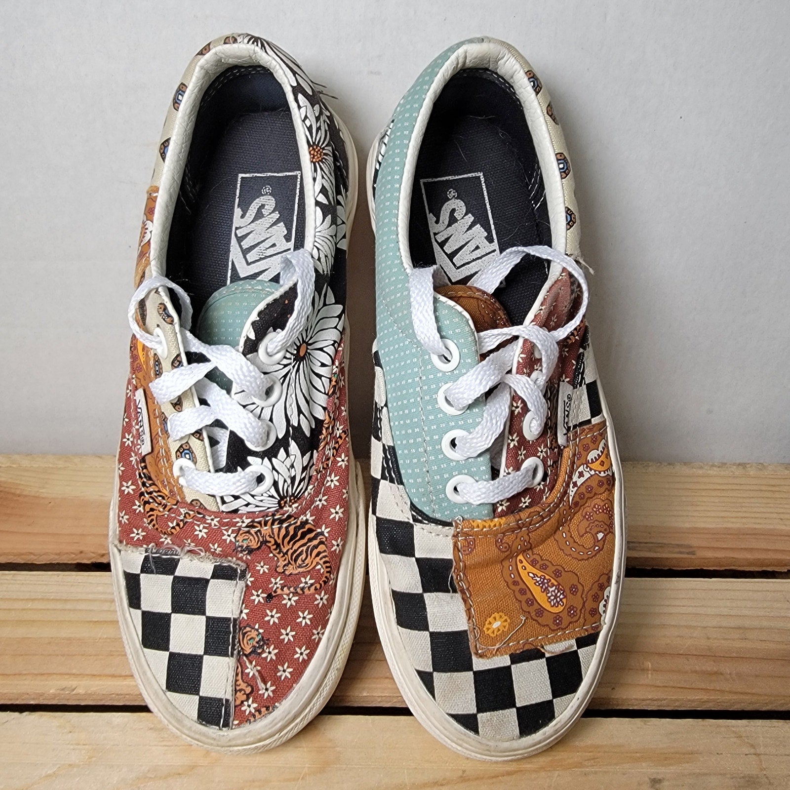 VANS Era Tiger Patchwork Skate Shoes - Size 3.5M / 5W