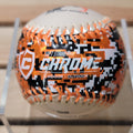 Franklin Soft Strike Orange & Black Camo Chrome Indoor / Outdoor Baseball