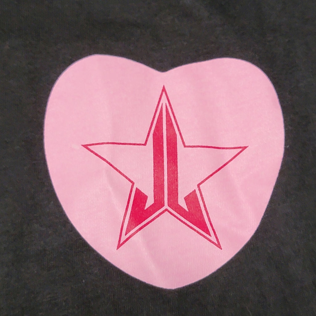 Jeffree Star Black Unisex Tee Candy Hearts - Size XL