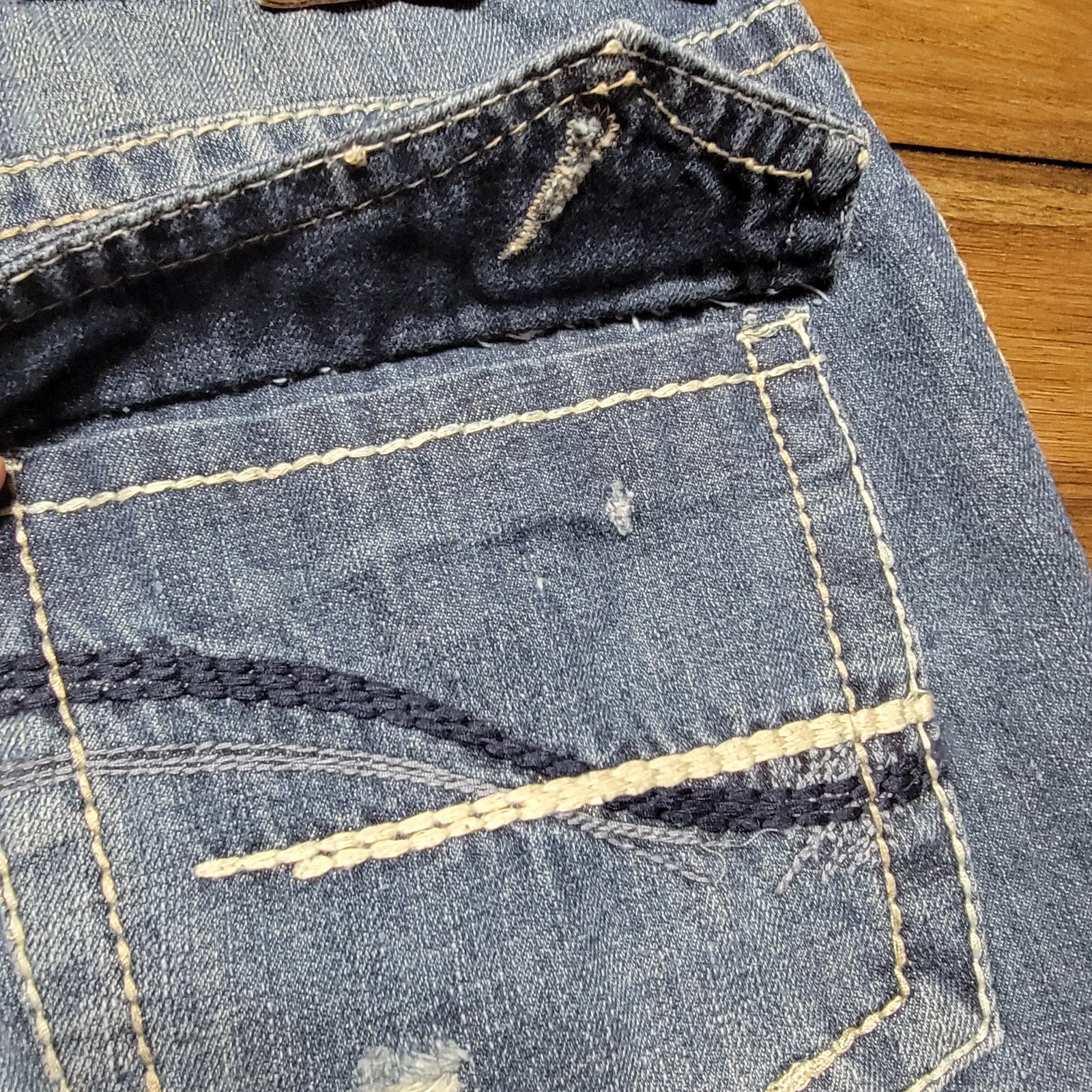 CJ Black Wide Leg Denim Jeans - Size 34/30