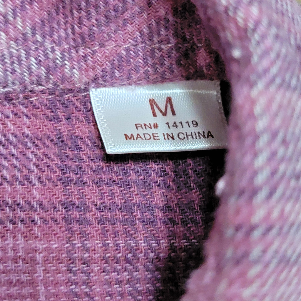 Ely Cumberland Outfitters Ladies Purple Plaid Pearl Snap Western Shirt - Medium