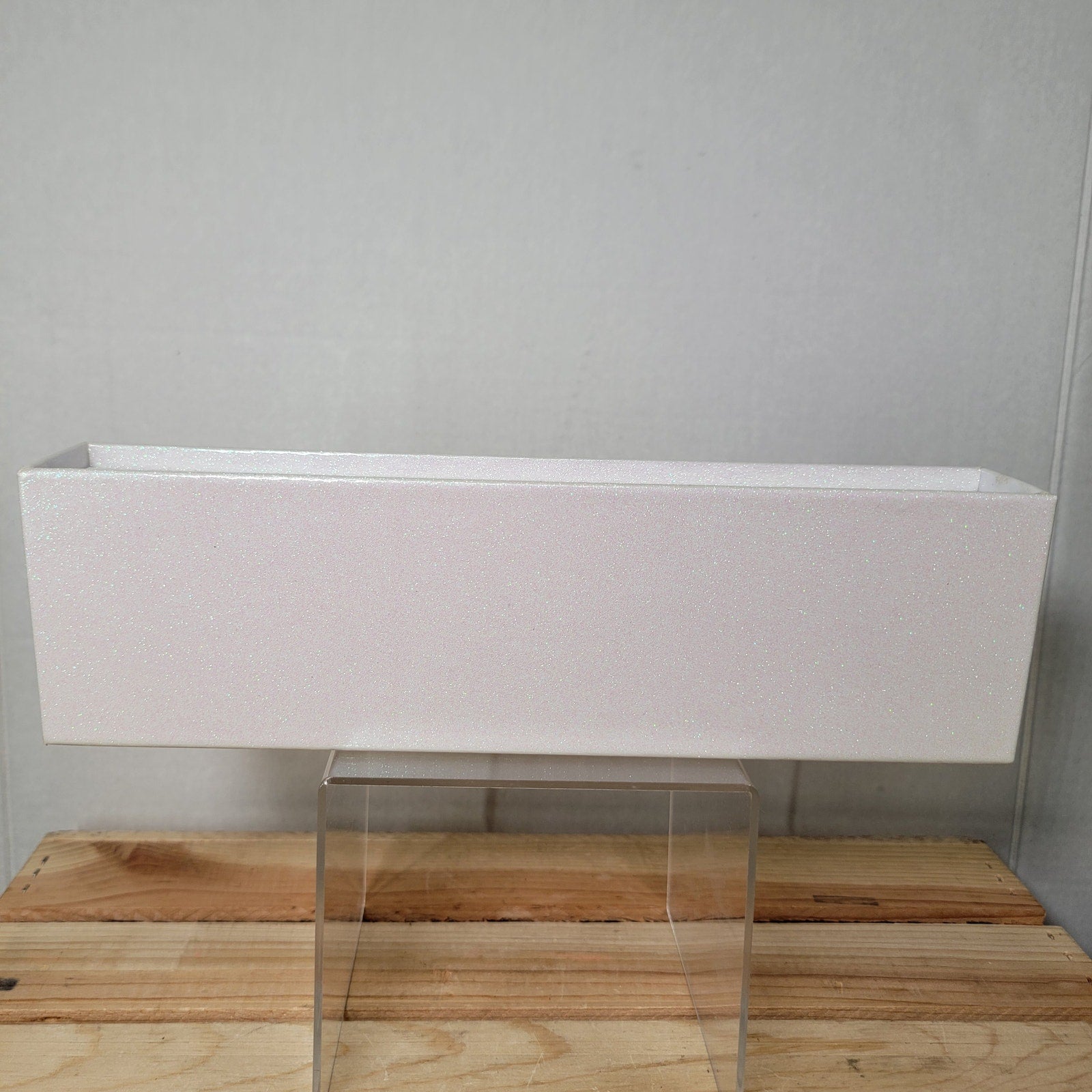 Jeffree Star Cosmetics White Glitter Makeup Display Holder - NEW