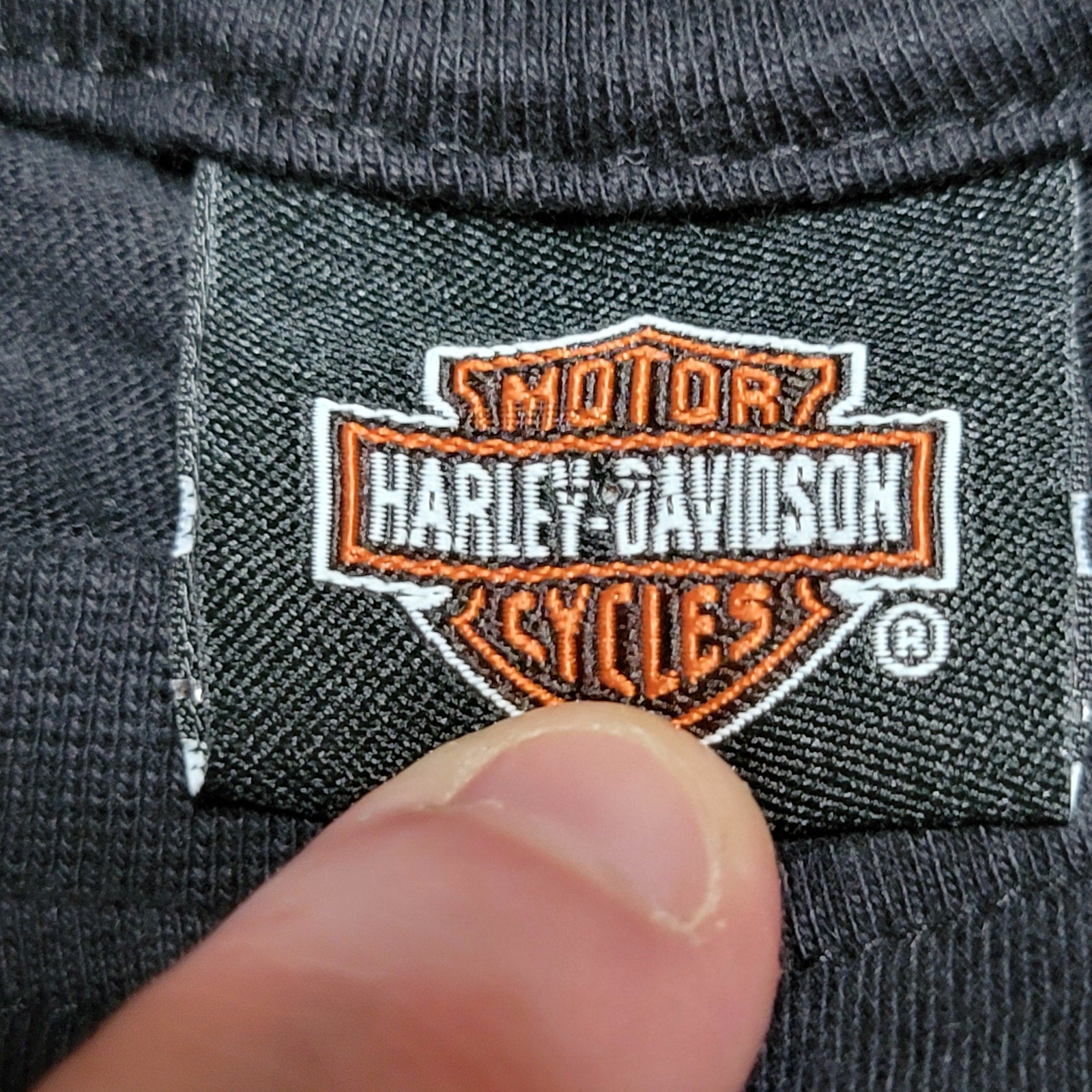 Harley-Davidson Black Tee "Raging Bull HD Durham, NC" - Size Junior XL