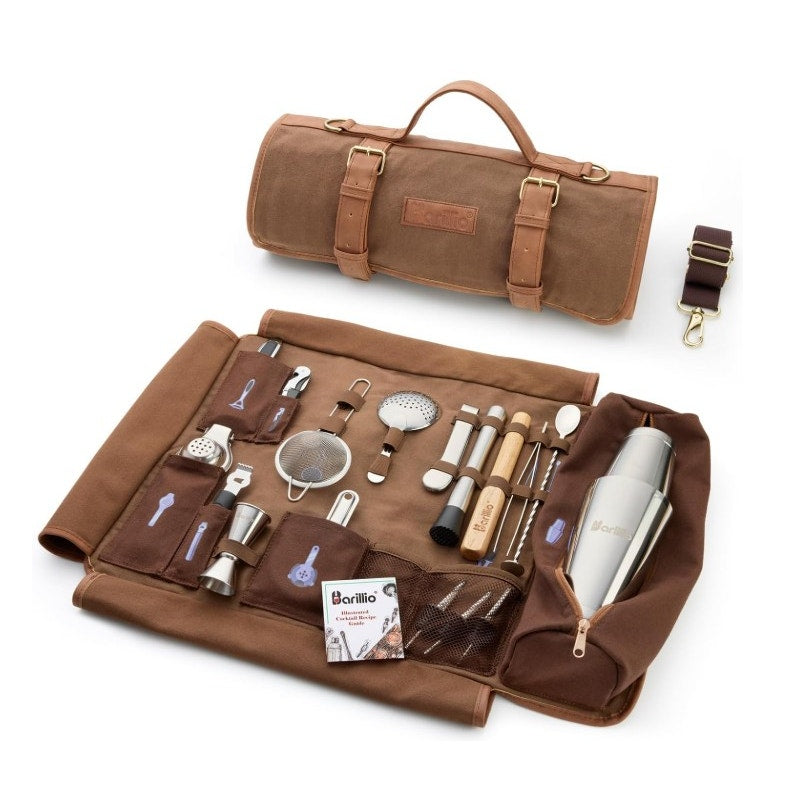 Barillio Bartender Roll Bag & Bar Tool Set - New In Box